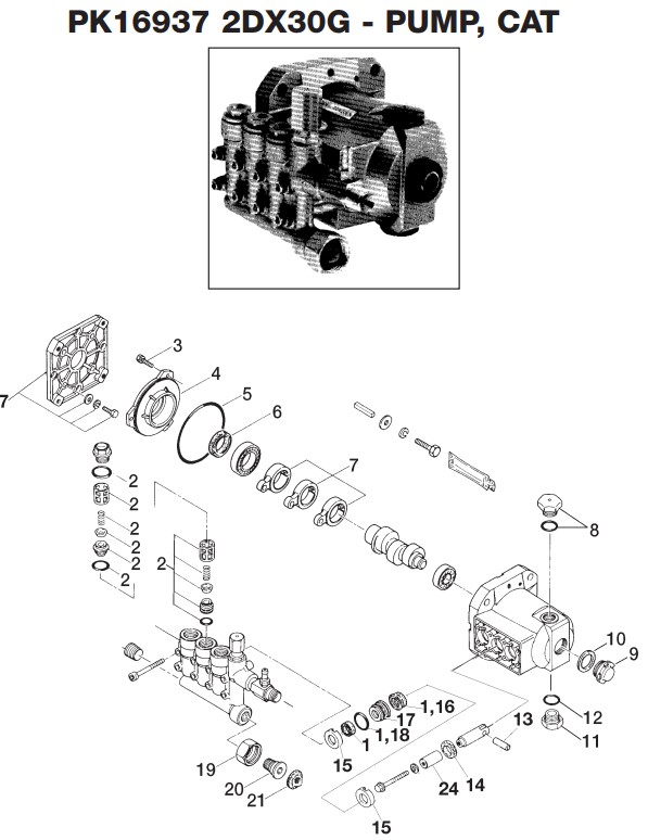 MONSOON MH5500 pump PK16937 pump repair kits